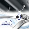 Hose Clips - Diameter Ø 40-60 mm - Width 9 mm- Set 6 Pieces - MONTERAL
