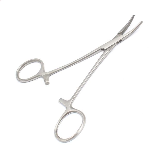 AAPROTOOLS 5" SELF Locking Curved Forceps, Stainless Steel A+ Quality