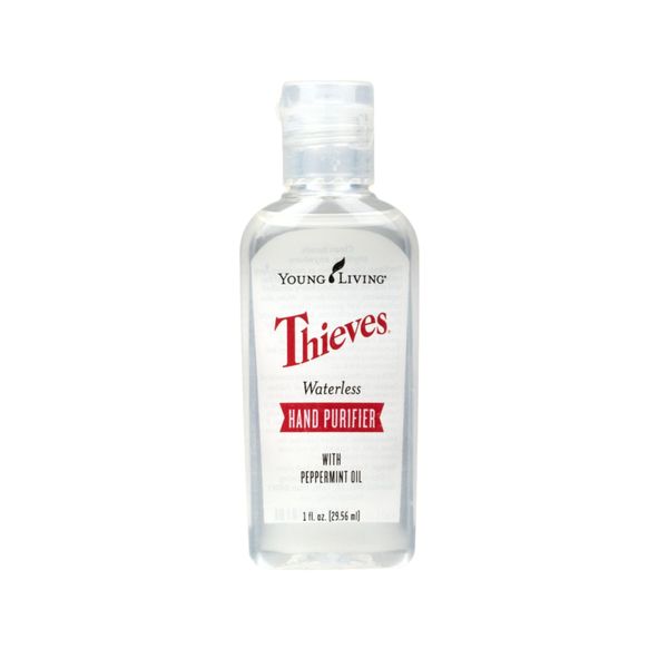 Young Living Thieves Waterless Hand Purifier with Peppermint Oil - Promotes Good Hygiene, Safe and Effective for the Whole Family, Soft Hands - 1oz Bottle