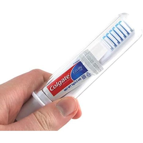 Colgate Travel Dental Kit - Compact Toothbrush & Mini Toothpaste 5g