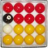 SGL REDS & YELLOWS 1 5/8" (41mm) POOL BALLS** (WITH TRIANGLE)
