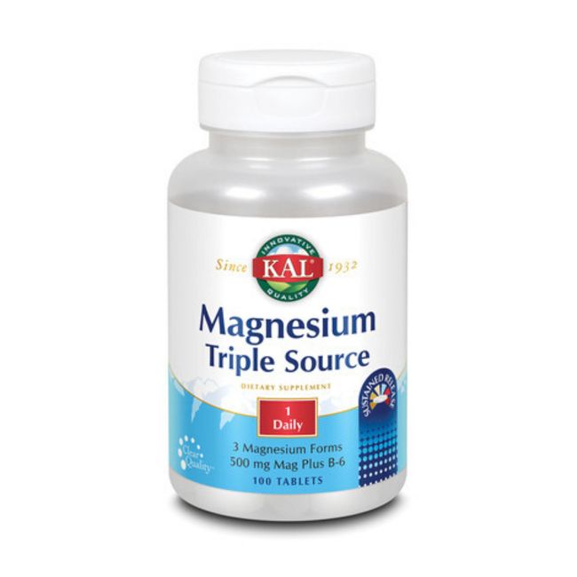 KAL Magnesium Triple Source Sustained Release 500mg | 100ct