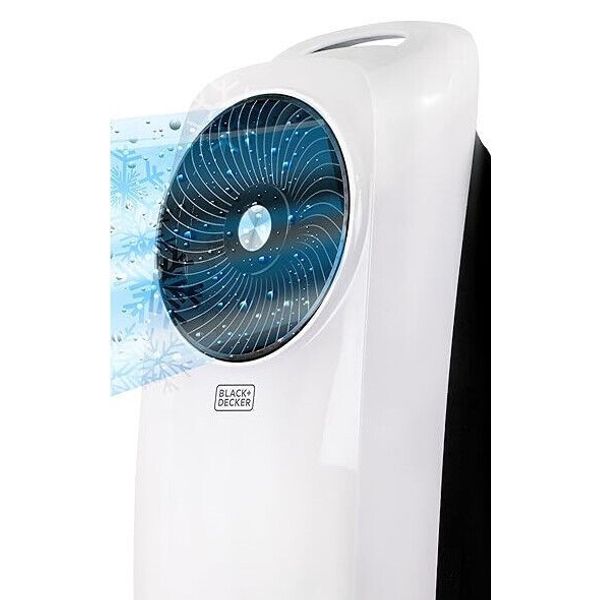 BLACK+DECKER 3-in-1 Evaporative Air Cooler BEAC75 Portable Cooling Fan & Remote