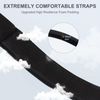 LZFAN Bag Shoulder Strap, Single Padded Adjustable Straps Universal Replacement(All in Black)