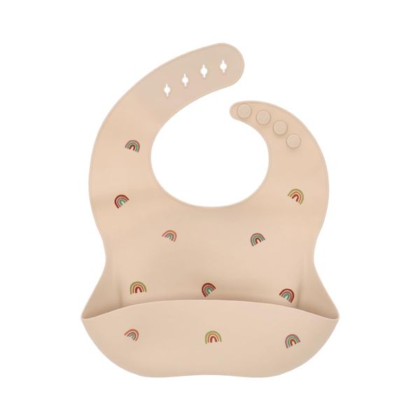 Musie Silicone Baby Bib Meal Apron, Baby Silicone, Sleeveless, Waterproof, Boys, Girls, Baby, Rainbows