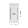 sourcing map Push to Exit Button Release Switch Door Access Control System PC Panel 86mm x 43mm DC 12V 3A White 2 Pcs