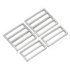 sourcing map 8Pcs Slide Buckle 1" Tri-Glide Slides Adjuster Strap Slider, Silver