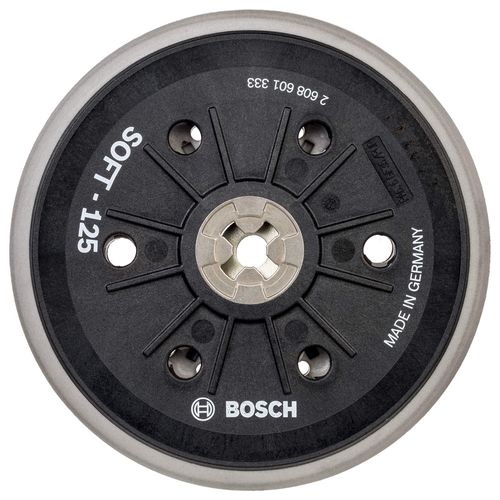 Bosch Professional Multi-Hole Pad (Ø 125 mm, soft, Velcro, accessories for random orbital sanders)