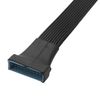 Bopfimer Small USB 3.0 19/20 Pin Internal Header Cable for Motherboard 4.7 Inches ()