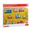 Hape Construction Peg Puzzle Game, Multicolor, 13cm x 5.1cm