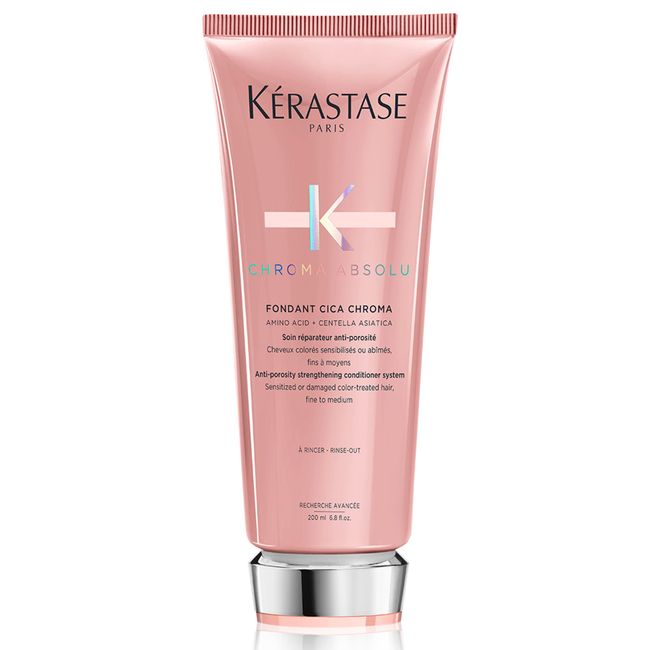 KERASTASE Chroma Absolu Cica Chroma Strengthening Conditioner | For Sensitized or Damaged Color-Treated Hair | Fine To Medium, Anti-Porosity, with Lactic Acid | 6.8 Fl Oz