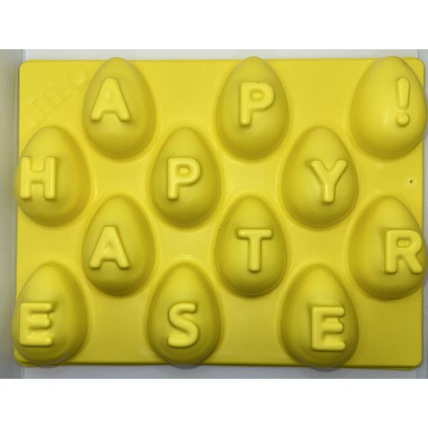 Jell-O Jello Jigglers Happy Easter Gelatin Mold Yellow Eggs ~ RARE ~ SHIPS FAST