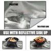 Fire Pit Mat Fireproof for Decking,Portable Fire Pit 80 * 100cm Heat Proof Mat for on Floor