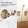Nimomo Retro Shower Head Holder, Adjustable Brass Electroplating Galvanic Bracket Base for Home Bathroom Accessory