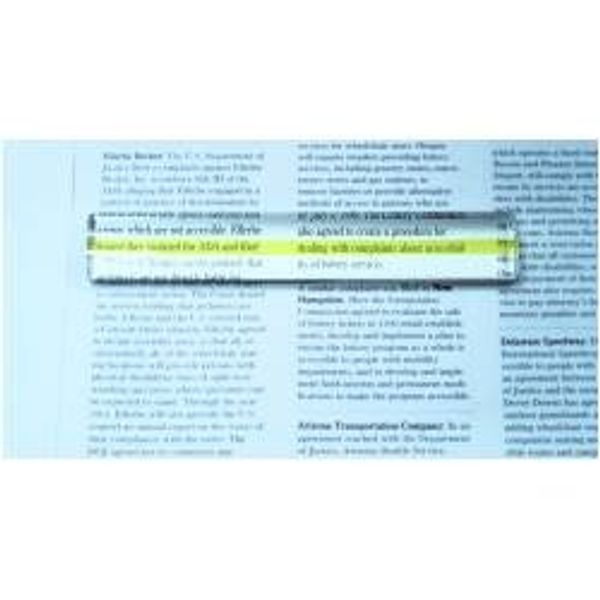 1.5X 9 Inch Bar Magnifier with Yellow Guiding Line