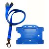 Customcard Lanyard Neck Strap ID Card Holder - Blue