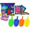 Hanukkah Dreidels - Multi Color Plastic Dreidel - 10 Pack Medium