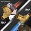 5 Pieces 3/4" X 1/2" X 3/4" Pex Tee, Pex B Crimp Version, 25-1-3=5