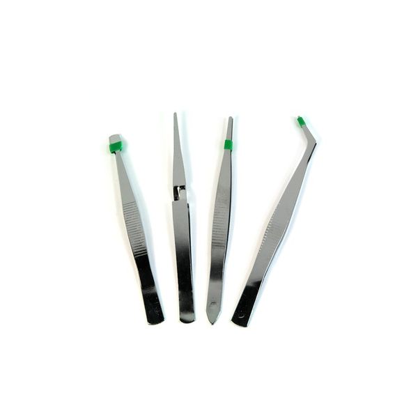 4 Piece Craft/Jewellery Tweezer Set by Marksman