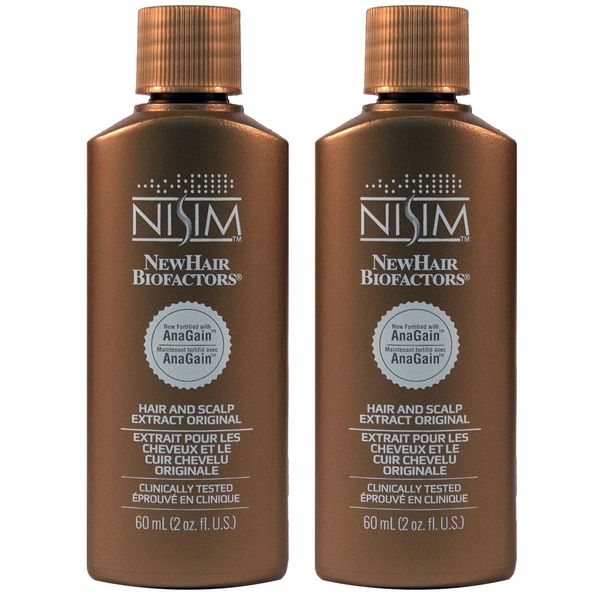 Nisim Hair Loss Treatment for Hair Growth Hair Loss - Stimulating Extract 60ml X2 (Thinning Hair)