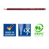 STAEDTLER 110 Tradition Bleistift Zedernholz 4B 12 Stück