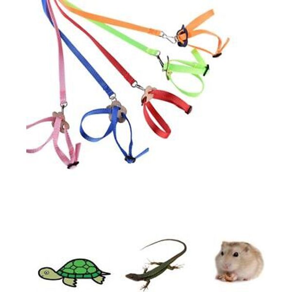 SERSHRRY Adjustable Small Pet Leash, Turtle Leash, Bird Leash, Hamster Leash,...