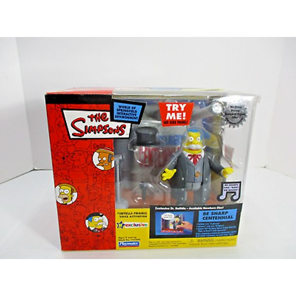 Playmates The Simpsons Interactive Talking Dr. Dolittle Be Sharps NIB 2003