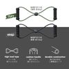 ALINCO WBF011K Training Rope, Hard, High Load, Handle, Lightweight, Compact, Black