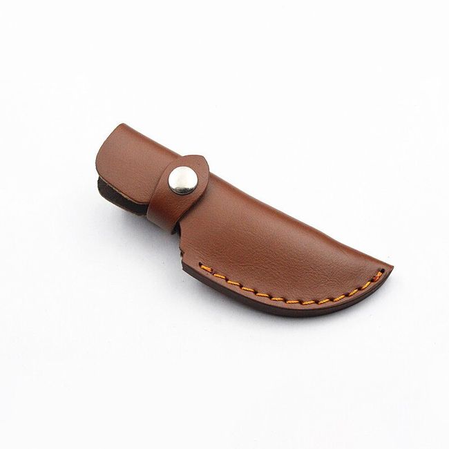 First Layer Leather Straight Knife Sheath Genuine Cowhide Leather