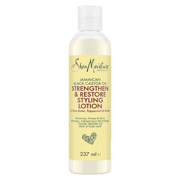 SheaMoisture Jamaican Black Castor Oil Strengthen & Restore Hair Styling Lotion Sulphate and Silicone Free for chemically processed, heat styled, or natural hair 237 ml