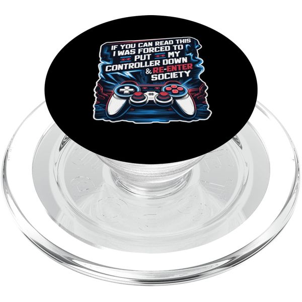 Funny Gamer Lover - Video Game Controller PopSockets PopGrip for MagSafe