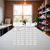 ZhangyiHot 50pcs White Plastic Curtain Hooks