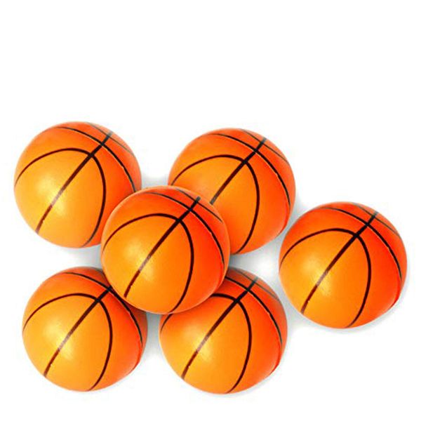 Wang-Data 24 Pack | 2.5" inch Basketball Stress Ball, Mini Foam Squeeze Sports Ball Toy - Pressure Relieving Health Balls, School, Classroom, Party Favors (2.5" Inches)