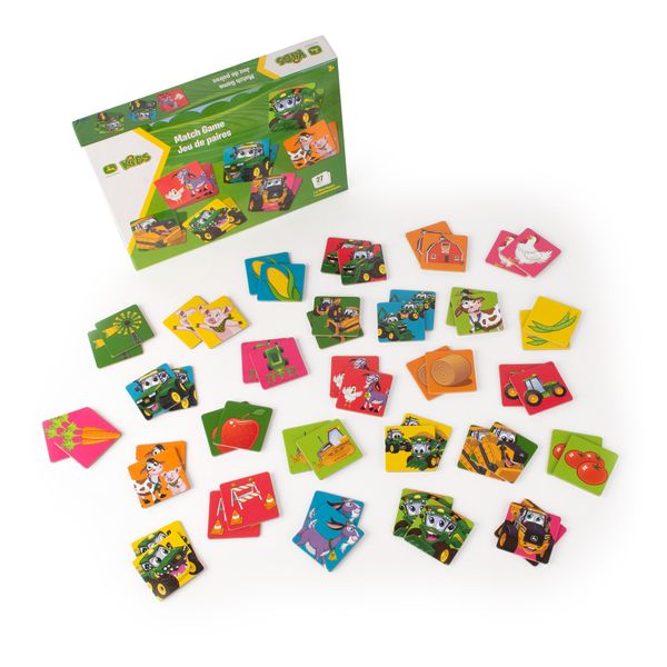 LAMAZE John Deere Kids Match Game, Memory Game Fun for Kids, Family Game Night, Educational Game for Boys and Girls, Suitable for Children Aged 3+