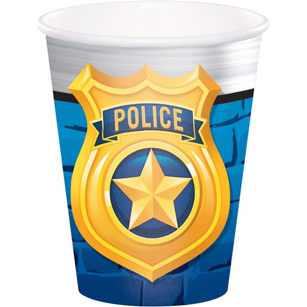 Creative Converting Police Party Cups - Pack of 8