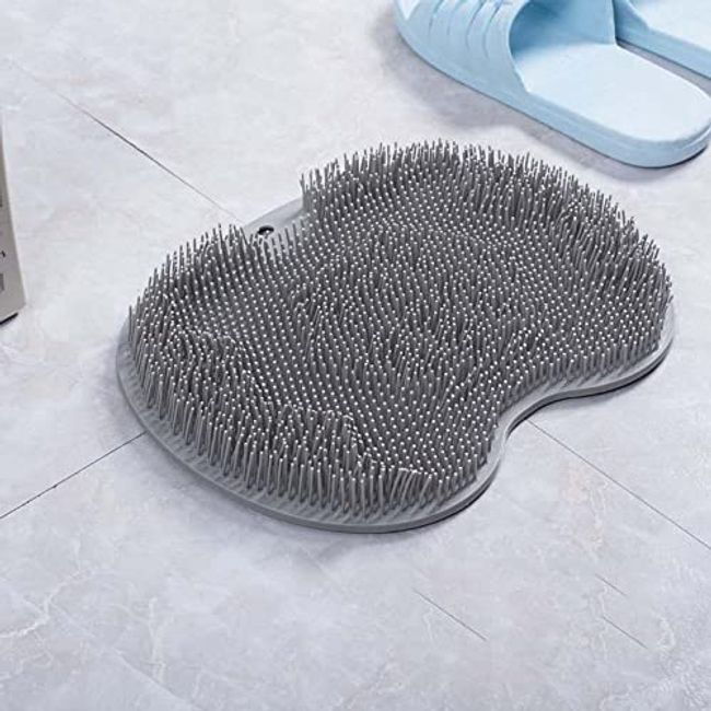 Silicone Rub Back Brush Bathroom Non-slip Wash Foot Pad Massage Shower -  Gadget Through