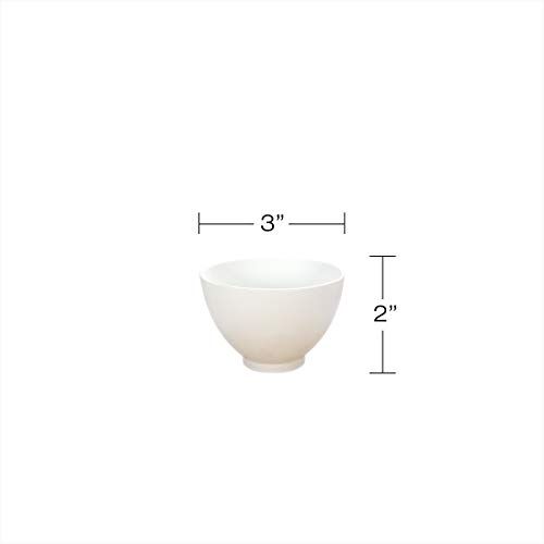 APPEARUS Face Mask Mixing Bowl - Microwavable Silicone - Professional Spa Facial Mask Mixing Bowl (1 Pc) (Small, White)