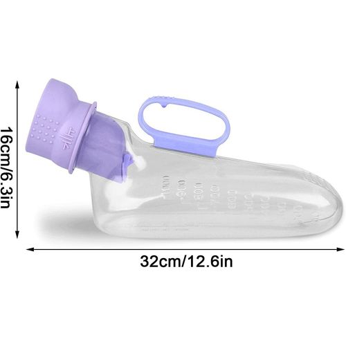 Yubbuio Male / Female Department Model, Approx. 33.4 fl oz (1,000 ml), Urinary Bottle, Urinary Collector, Portable Toilet Nursing Care Urinary Male Simple Toilet Nighttime Urination (Men)