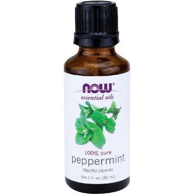 NOW Foods Peppermint Oil, 1 oz Bottle For Burners & Diffusers Mentha piperita