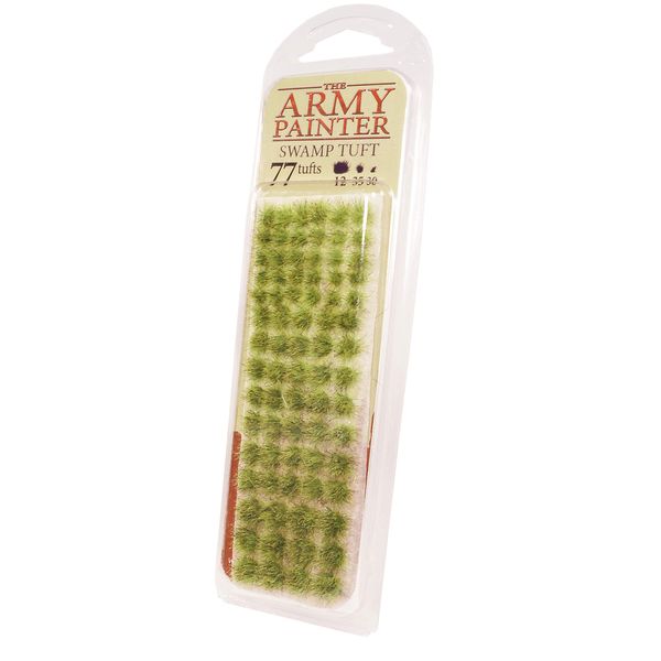 The Army Painter Tufts - Battlefield Tufts: Swamp Tuft, 77 Pcs, 3 Sizes -Terrain Model Kit for Miniature Bases & Model Grass Tufts -Diorama Supplies & Diorama Grass for Mini Basing & Gaming Scenery