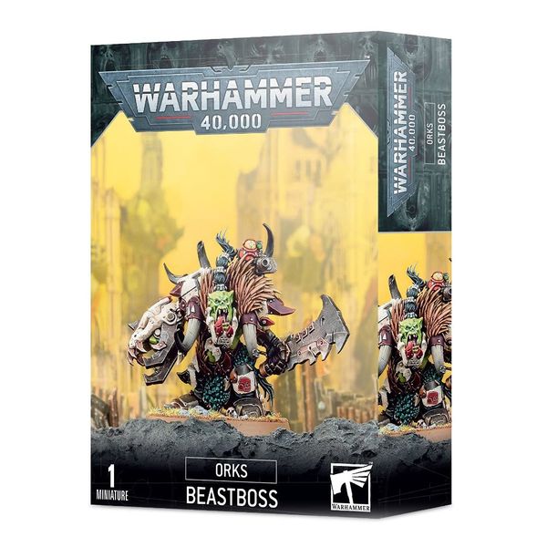 Games Workshop - Warhammer 40.000 - Orks: Beastboss, Schwarz