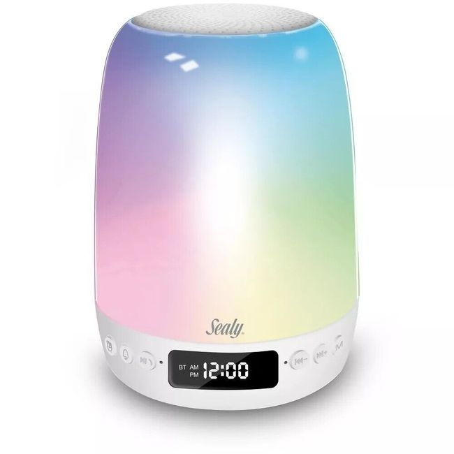 Sealy Night Light & Wireless Speaker Sound Machine 8 Sound Modes Mood Setting Li