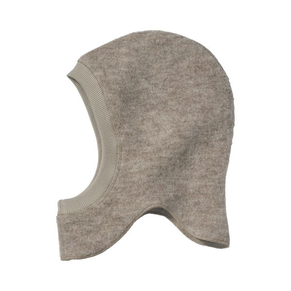 hessnatur Soft Fleece Hat Girls and Boys Unisex Made of Pure Organic Cotton Sustainable and Fair Wear Foundation, greige
