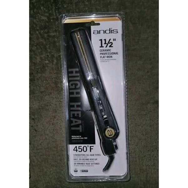 Andis 1 1/2" Ceramic Professional Flat Iron for Hair - NEW/SEALED