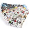 CHANGAR 10 Sheets Nail Foil Sticker Newspaper Magazine Style Foil Transfer Nail Decals Nail Foil Adhesive Stickers Starry Sky Manicure Transfer Tips Nail Art DIY Decoration
