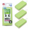 LEC Geki Drop Bath Cleaner, Sponge, Micro & Net, Set of 3 (Bath Sponge, Bath Sponge)