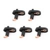 sourcing map 5 Pcs Black Rubber Door Lamp Light Switch Assembly for Car