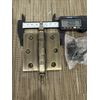 Solid Brass Door Hinge Ball Bearing 3" x 3" with Crown Head (Antique Bronze)