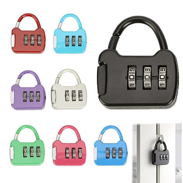 KASESSS 8 Pieces Padlocks with Code, 3 Digit Combination Padlock, Combination Lock, Code Padlock, Pad Locks with Code, Coded Padlock for School, Gym, Gate, Cabinet, Tool Box, Suitcase, Backpack