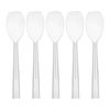 Party Essentials Hard Plastic 9" Serving Spoons, Clear, 12 Count